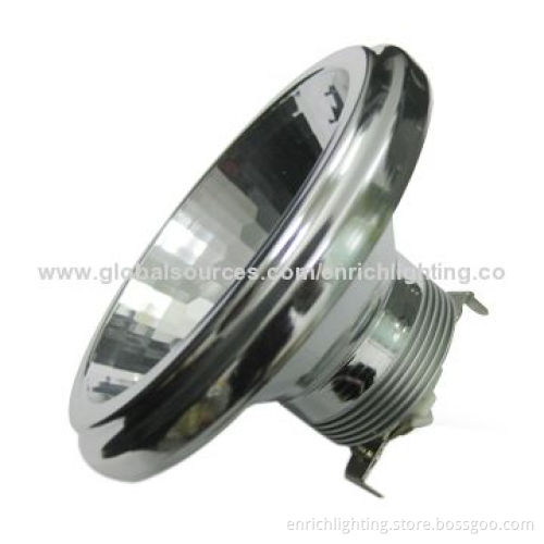 1 x 7W COB AR111 LED Lamp with G53 Base Type, 12V AC/DC Input Voltage and Aluminum Heat-sink